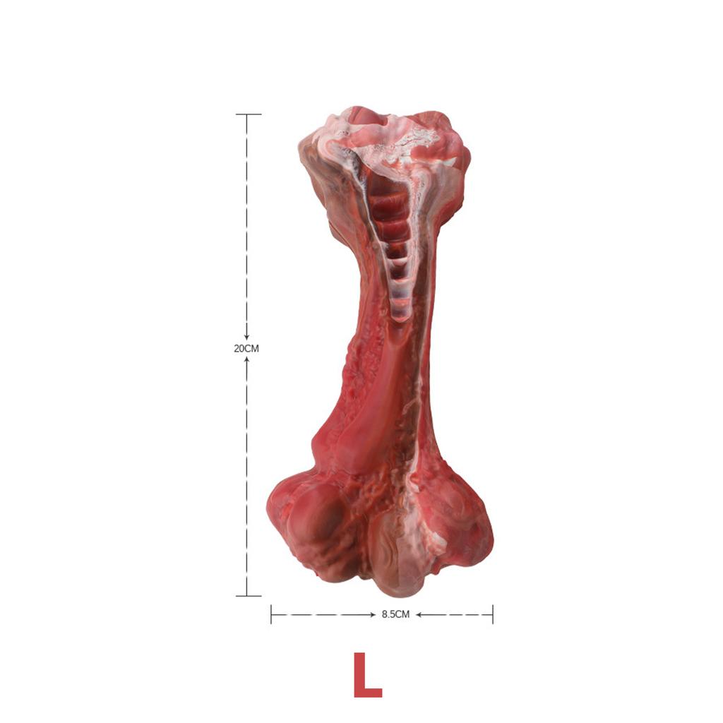 Игрушки для собак для агрессивных любителей жевать, неразрушимые игрушки для жевания со вкусом говядины для больших/средних/маленьких собак, жесткая игрушка для собак, косточки для собак из резины