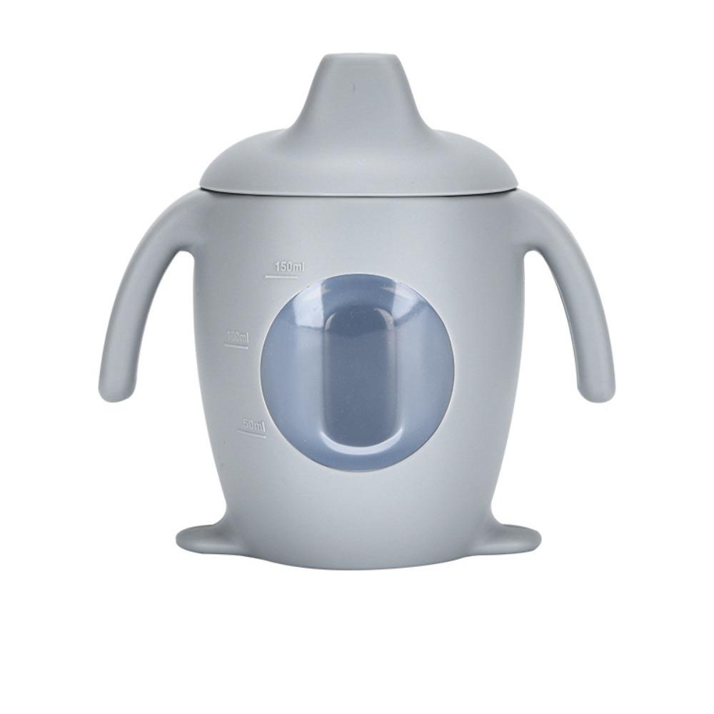 Silicone Baby Silicone Sippy Cup Learning Cup Transparent Cups Fashion Cartoon Water Bottle Baby