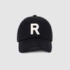 ROIROI R Вышитая бейсболка с логотипом - Черная