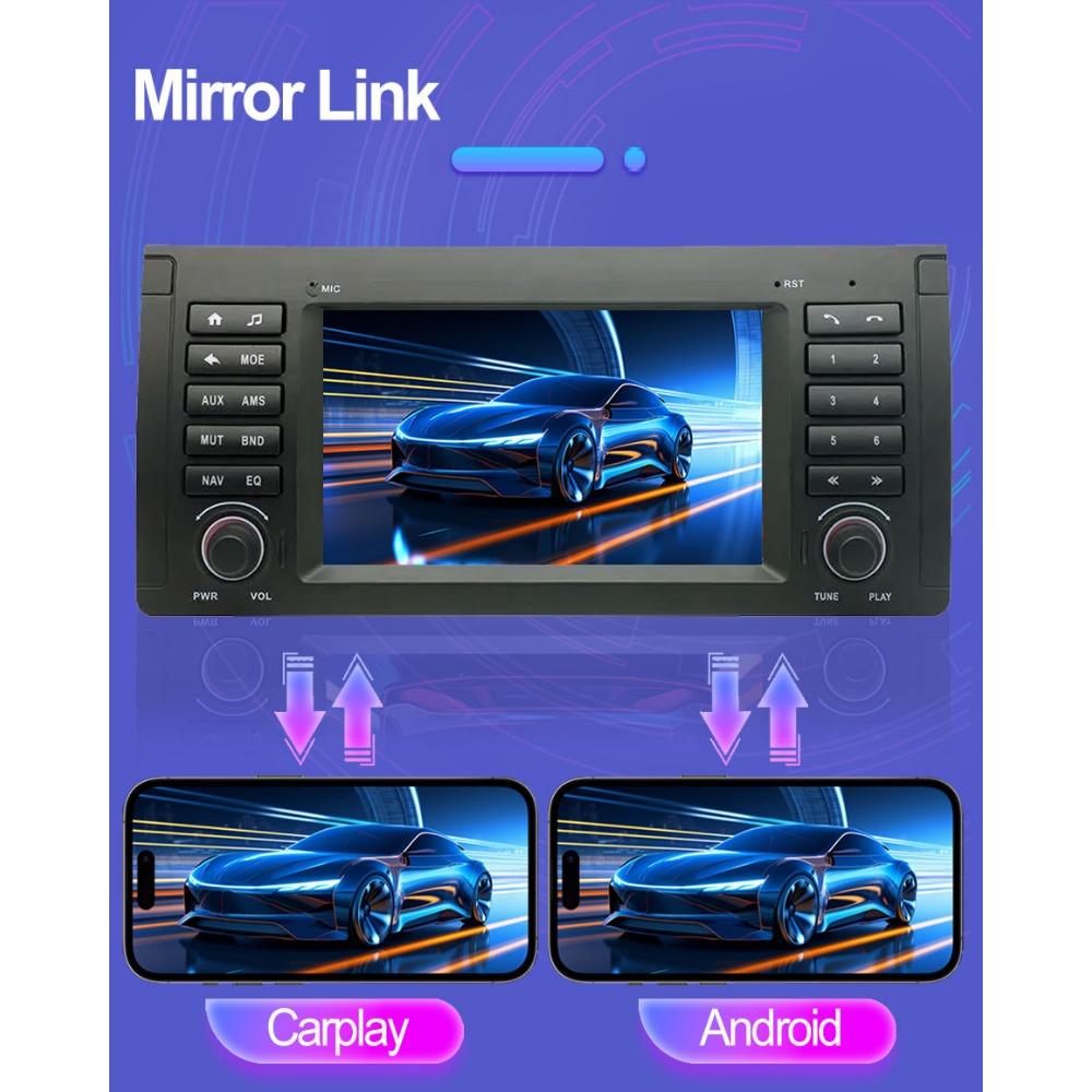 Car Radio Multimedia Player For BMW X5 E53 E39 M5 E38 1996-2007 2 Din Android Carplay GPS Autoradio 2+32GB