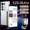 Мобильный телефон S25 Ultra: Большой 7,3-дюймовый экран, Встроенный стилус, 8+256 ГБ, Мировой бестселлер