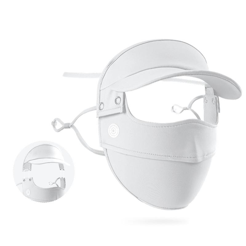 Женская солнцезащитная шляпа с полями, летняя маска для защиты от ультрафиолета, солнцезащитный крем, дышащая маска для защиты глаз из ледяного шелка