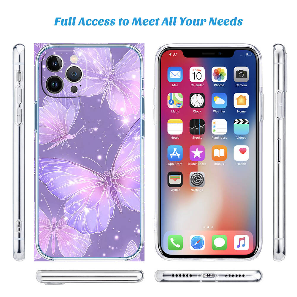 Colorful Butterfly Case for Motorola G10 G20 G04 E30 E40 E22 E20 E13 E15 G22 G23 G05 G75 G35 G55 E22S E7 G6 G7 G8 G9 Plus Power Play