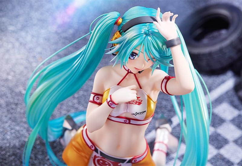 Hatsune Miku GT Project Racing Miku Art by Kentaro Yabuki масштабная пластиковая окрашенная готовая фигурка M04338 2010Ver. 1/7