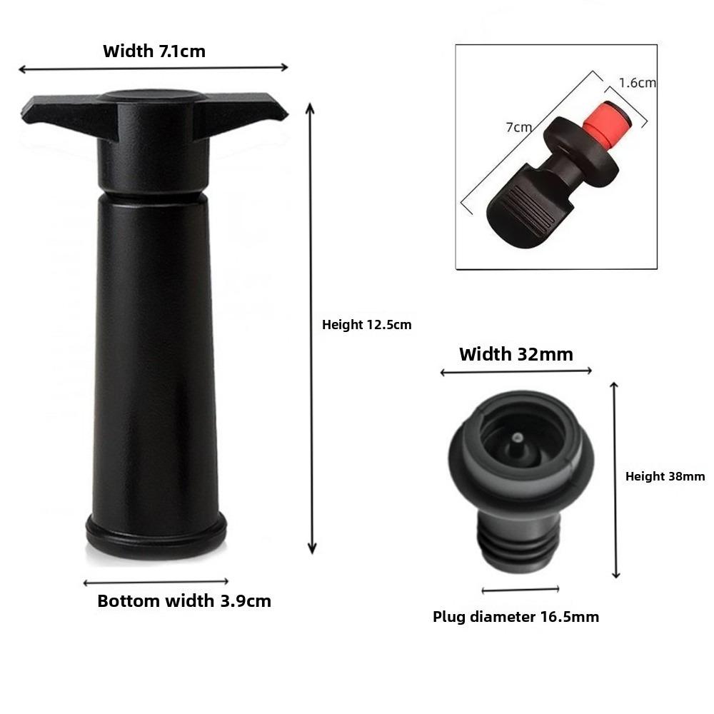 4Vacuum StoppersWine PreservationSealer Wine Preservation Pump Suitable for Red WineBottle Manual Degassing System Wine Stoppers