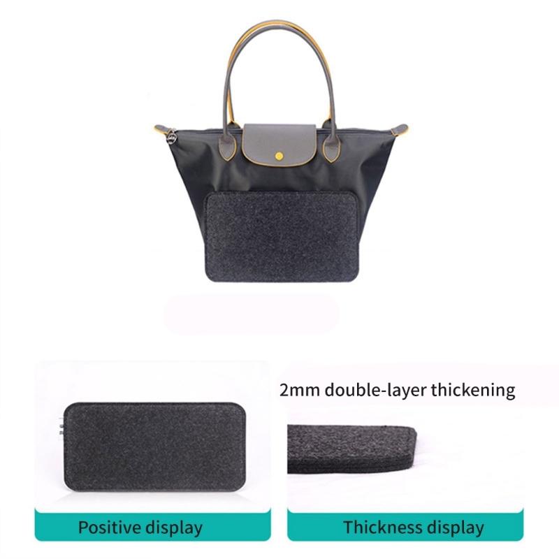 4Pcs Protective Bag Bottom Shaper Pads With Round Corners Practical Felt Insert For Purse Backpack Travel Organizer