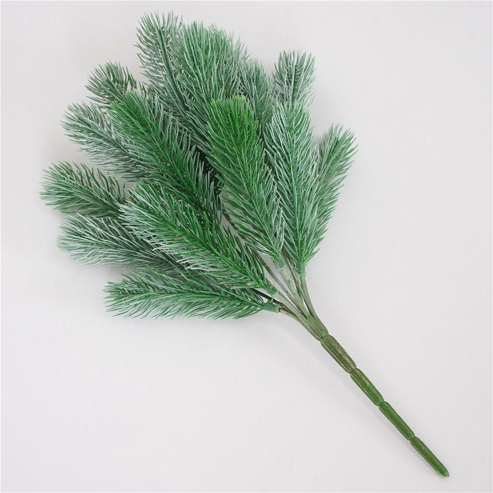Plastic Gift Box Branch For Home Wedding Party 16 Fork Bouquet Artificial Plant Pine Needle Grass