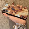 Funda Phone Cover Case for iPhone 13 Mini 12 7 8 14 17Air 15 Plus 11 X XS XR 17 16 Pro Max SE Retro Rust