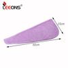 Hair Towels Wrap For Women Fast Drying Hair Turban Super Absorbent Wet Hair Wrap Towel With Button Dry Towel Cap For Bath