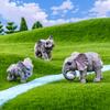 Creative Miniature Animal Elephant Cute Decoration Resin Bonsai Doll Fairy Tale Garden Decoration Desktop Small Ornaments