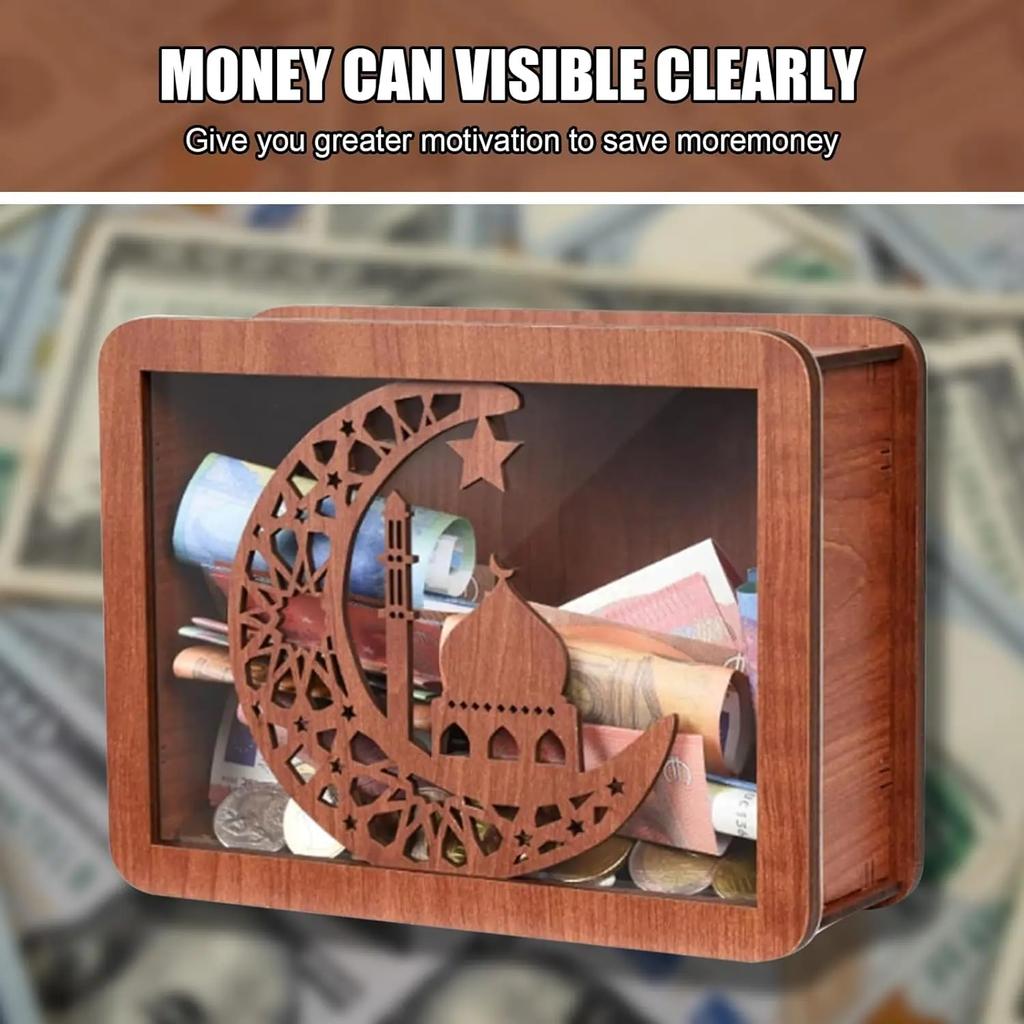 Копилка для сбережений евро 500/1000/2000/3000/5000/10000 долларов, деревянная копилка ручной работы с денежными целями и цифрами для детей и взрослых