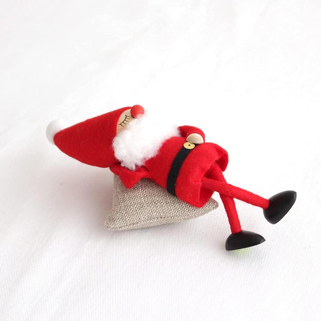 NORDIKA Nisse Christmas Wooden Doll (Sleeping Santa/Red/NRD120075)