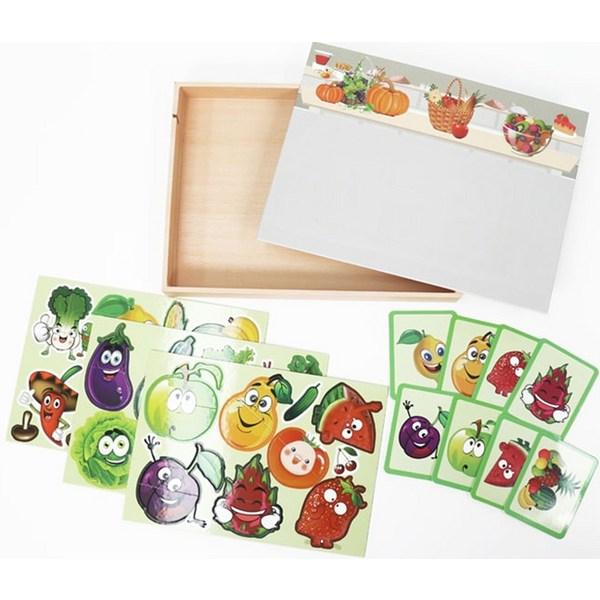 Магнит-подставка-пазл с фруктами и овощами, 1, 13 деталей, Korea Best Toddler Puzzle Puzzle