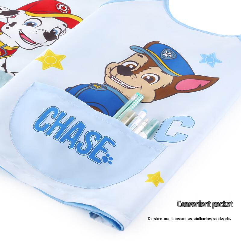 PAW PATROL Kids Waterproof Long Sleeve Art Smock & Bib