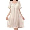 Пижамы Sweet Ice Silk для женщин, домашняя одежда с короткими рукавами в летнем дворцовом стиле и пижамные юбки