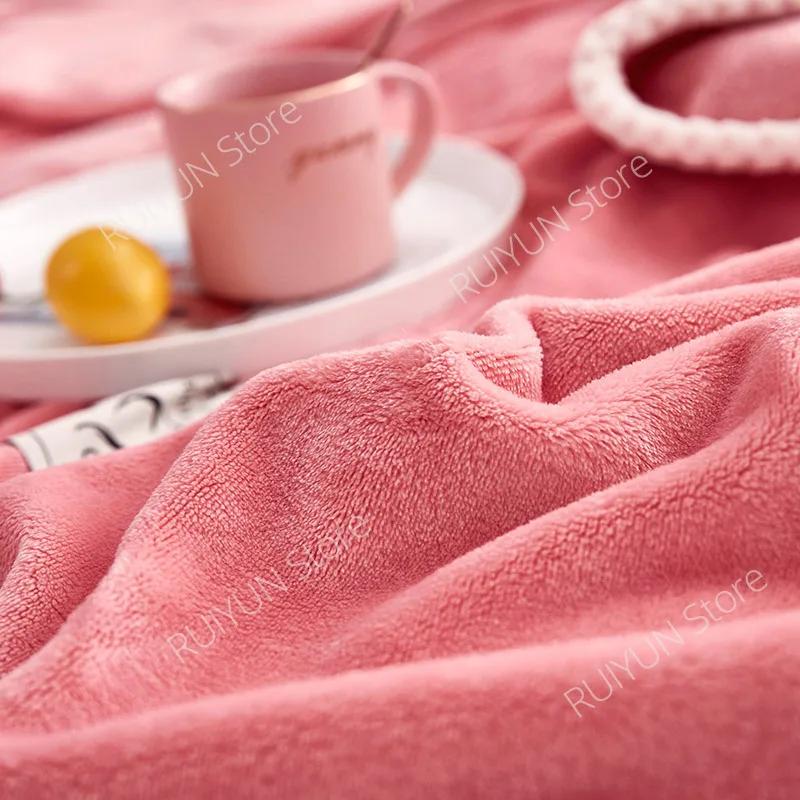 Утолщенное теплое зимнее одеяло, удобное спальное одеяло для односпальной двуспальной кровати, офисного сна, автомобильного дорожного одеяла, покрывало