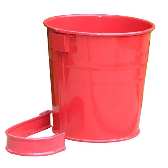 Цветочная корзина. Практичный прочный антидеформированный горшок в форме ведра со съемным крючком для патио.