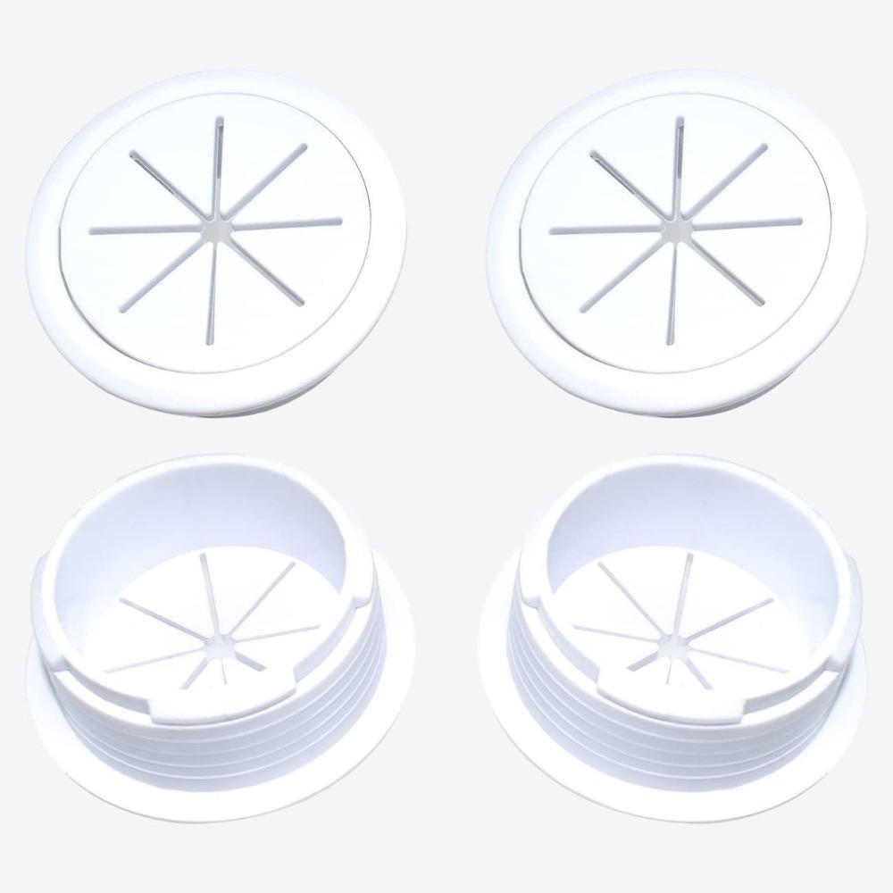 2 шт. Пластиковые люверсы для стола, круглые отверстия для проводов, прочная крышка для офиса