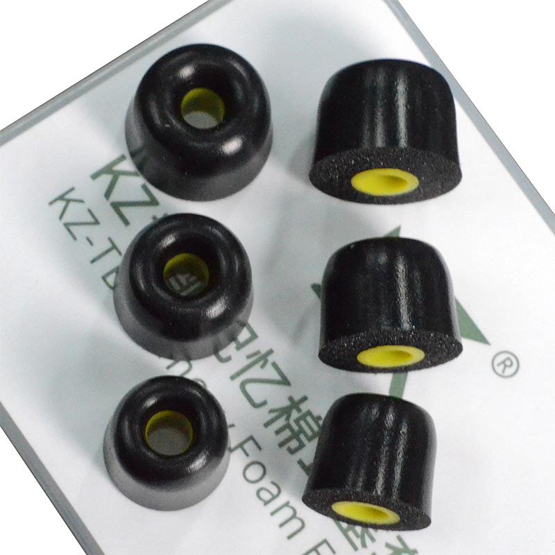 KZ Foam Tips T400 Reduced Tooth Tone Memory Cotton Earplugs Memory Sponge Sleeve Into Earphone Type Headphones for EDX EDS EDA