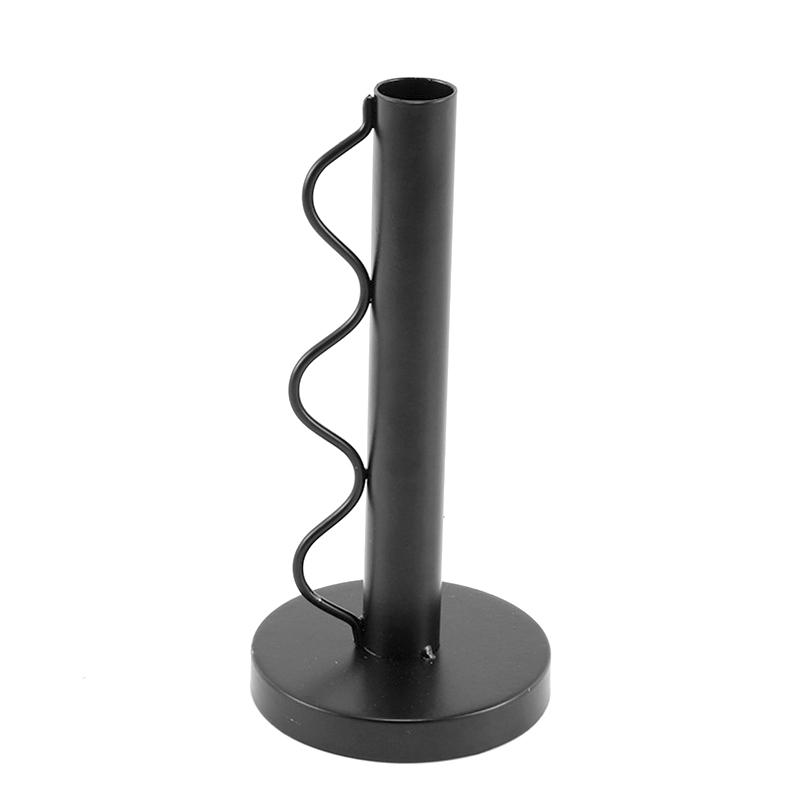 Iron Art Solid Color Desktop Candle Holder Unique Handicrafts Ornaments Gift Living Room Candlestick Decorative Home Decoration