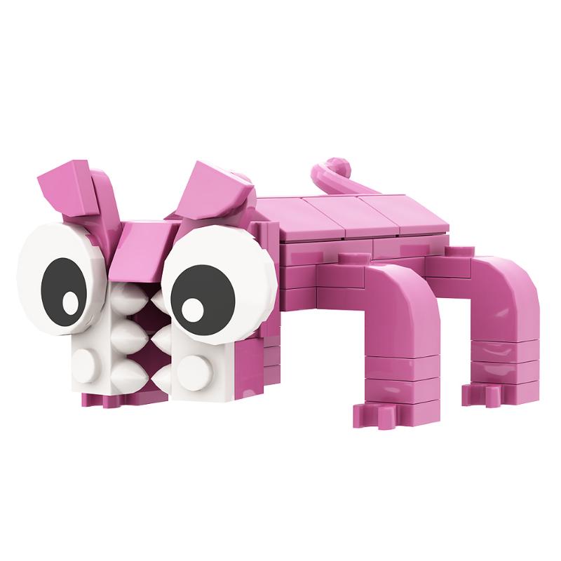Gobricks Garten Of Banban Bricks Game Green Headed Monster Flamingo MOC Model Building Blocks Children's Educationa Gifts