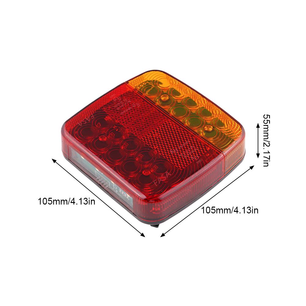 1 комплект Беспроводной Магнитный Задний Фонарь Прицепа Водонепроницаемый Перезаряжаемый Задний Фонарь Сигнал Предупреждение Стоп-сигнал Светоотражающая Линза