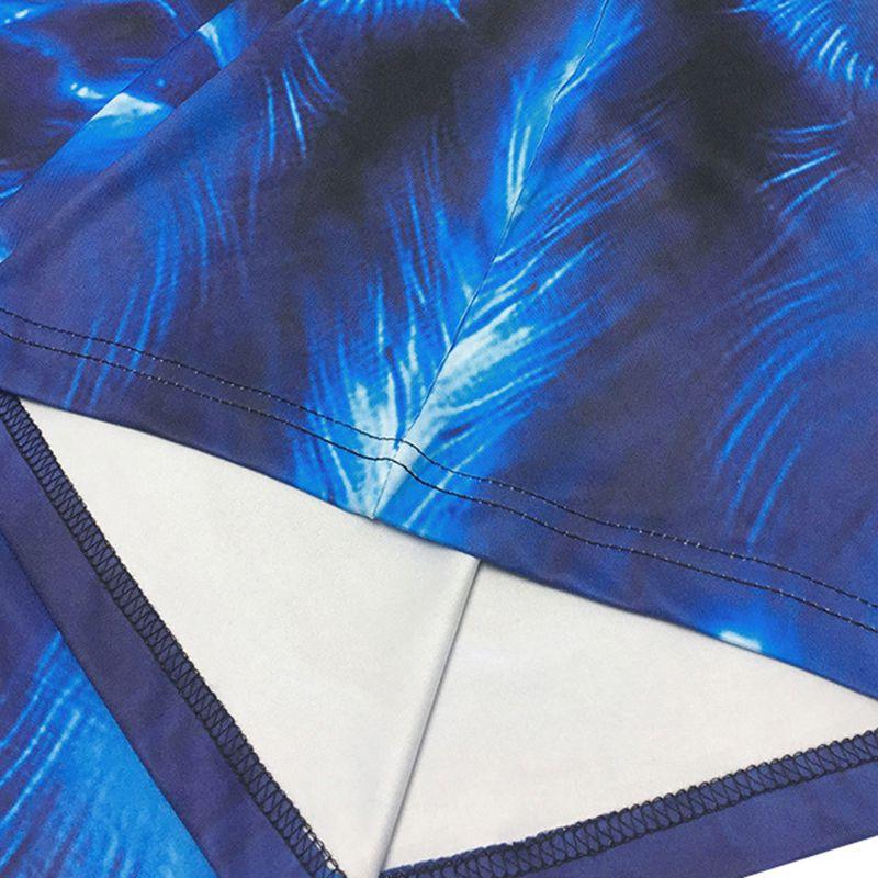 Модные мужские футболки с 3D-принтом волка, яркими цветами и из высококачественной полиэстеровой ткани