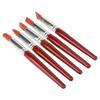 5pcs Red Large sized Rubber Tip Paint for Clay Sculpture Pottery Shaping Carving Tool
