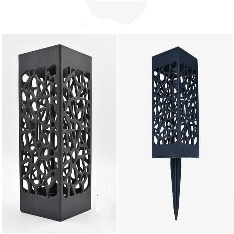 Наружный водонепроницаемый солнечный свет Красивый полый газонный светильник Светодиодный датчик управления светом Сад Lig