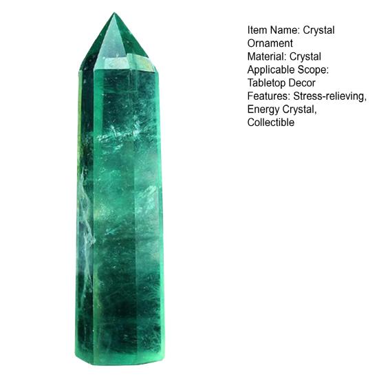 Натуральный кристалл Призма Положительная энергия Камень Столб Украшение для дома Кристалл Башня Камни Аксессуар Подарок для друзей и семьи