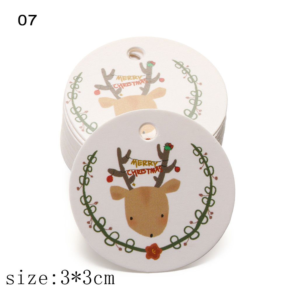 Party Cards Kraft Paper Xmas Decoration Hang Tags Christmas Labels Kraft Tag Gift Wrapping