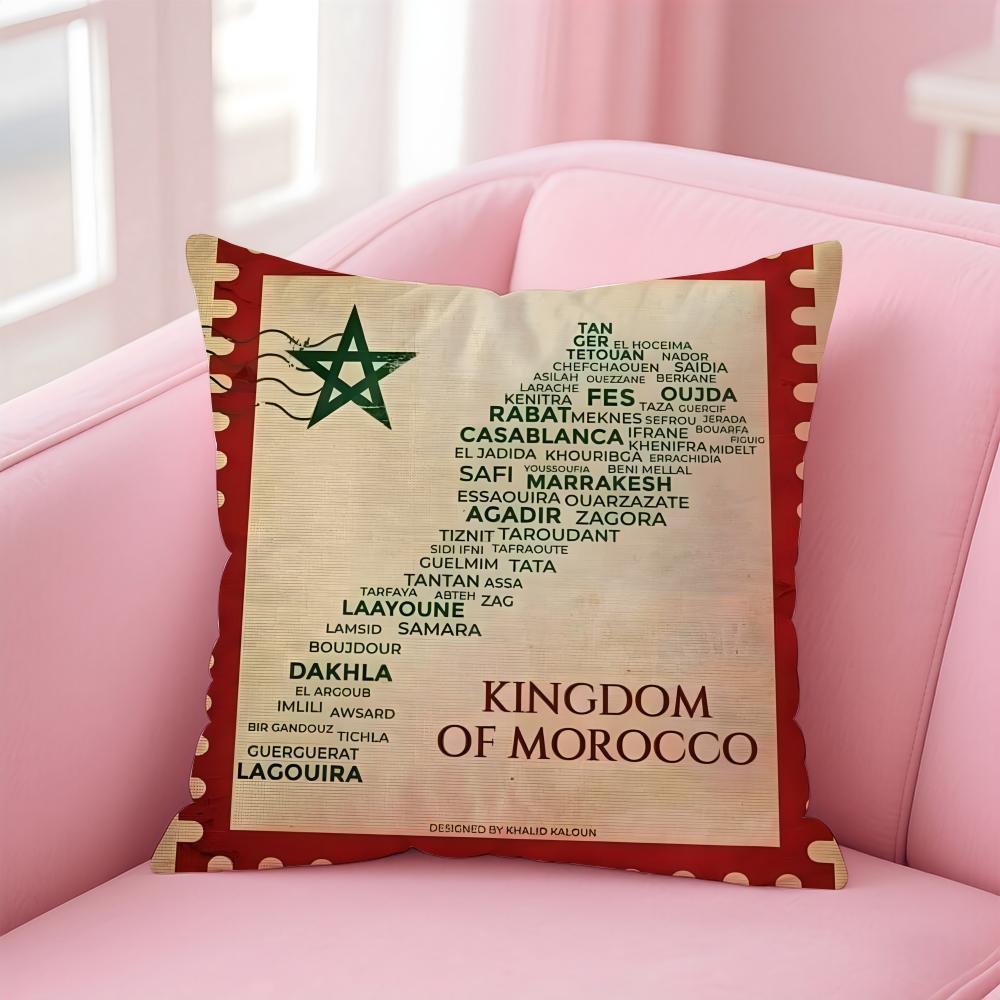 Luxury The Kingdom of MMorocco ICONS Cushion Cover Linen Pillowcase Cover Soft Decor for Sofa Home Room