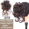 LUPU Synthetic Chignon Messy Curly Claw Hair Bun Scrunchy Fake False Hair Band Tail for Women Hairpieces Blonde Black Brown