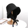 1Pc Strap Windproof Fisherman Hat Versatile Ear Protection Warm Bucket Hat Velvet Lamb's Wool