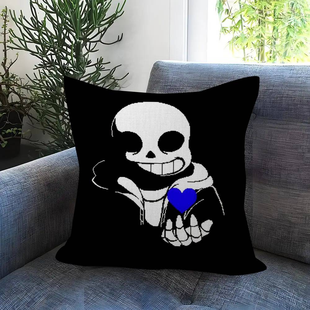 Милая Подушка Hundertale SansW Подарок Декор для Дома и Офиса Подушка для Спальни Дивана Автомобиля Наволочка