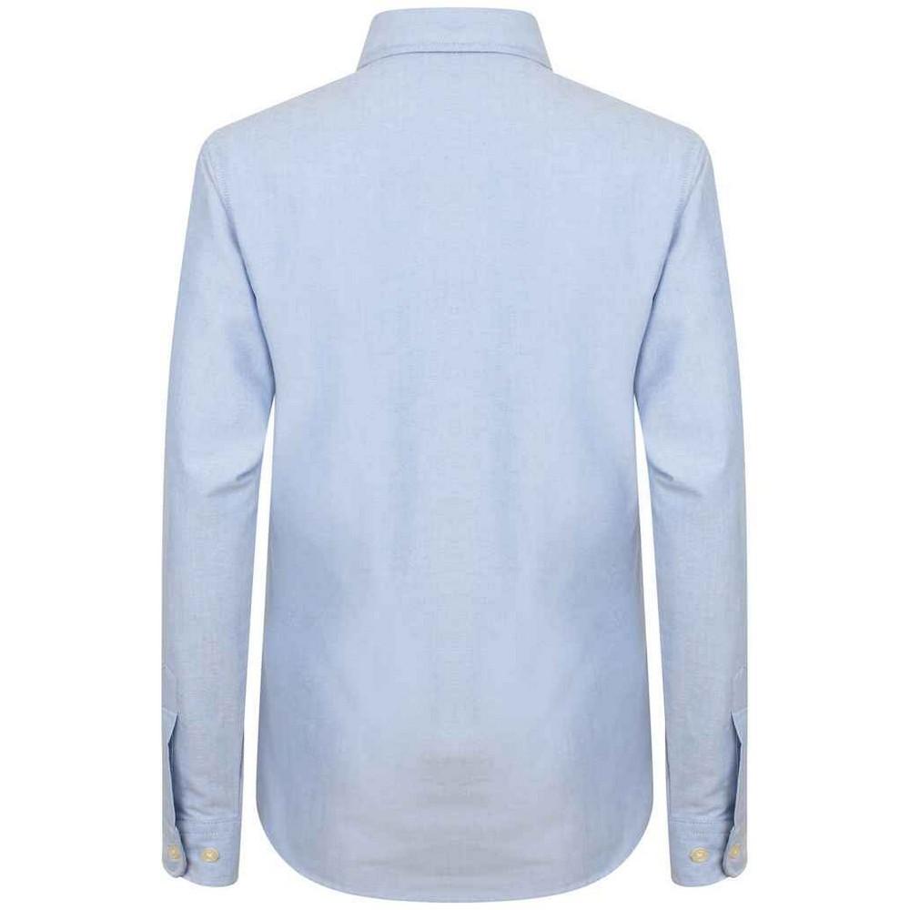 Henbury Womens/Ladies Classic Oxford Long-Sleeved Shirt