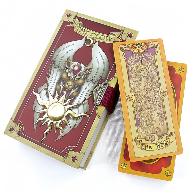60Pcs Anime Cardcaptor Sakura Sakura Card Clow Cards Tarot Cosplay Prop Deluxe Edition Anime Taort Prop Gift Toy