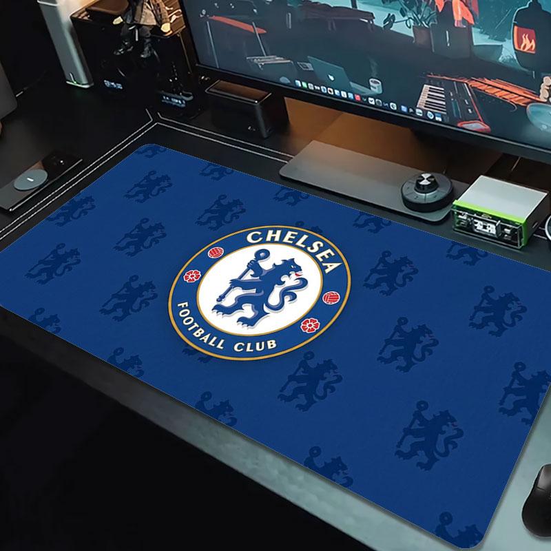 Chelsea F Коврик для мыши большого размера Большой игровой коврик для стола Нескользящий Коврик для ноутбука и планшета Большой коврик для мыши XXL Игровой коврик для мини-ПК С заблокированным краем