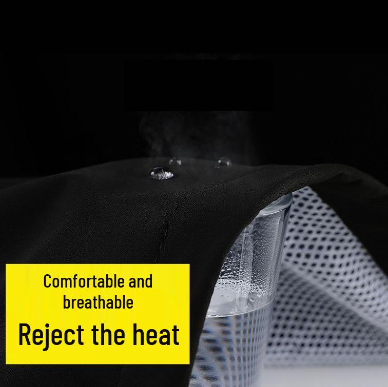 Темно-синий светоотражающий дождевик и брюки для мужчин - Водонепроницаемый, Утепленный, Раздельного типа, Идеально подходит для работников служб безопасности и санитарии