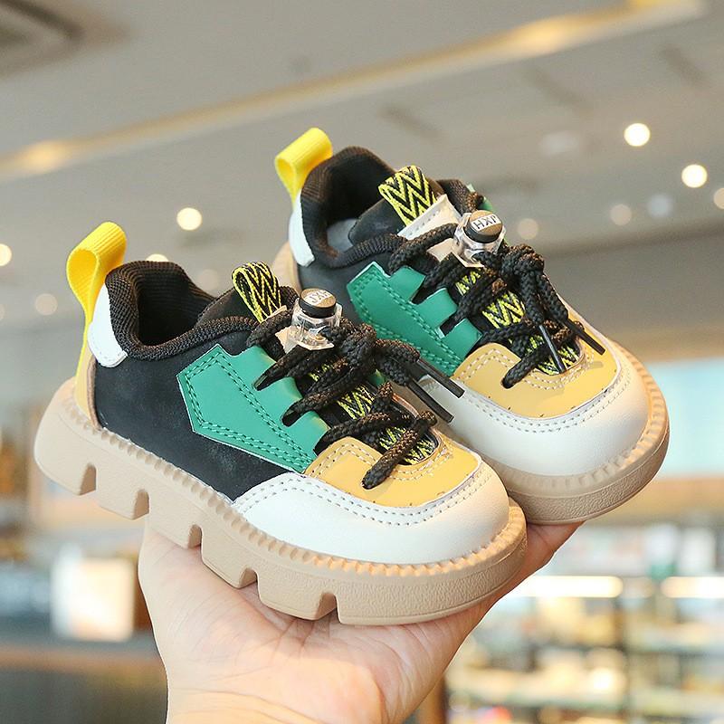 Kids Casual Sneakers 2026 Soft Sole Non-Slip Toddler Shoes Boys Girls Low-Top PU Mesh Breathable Flat