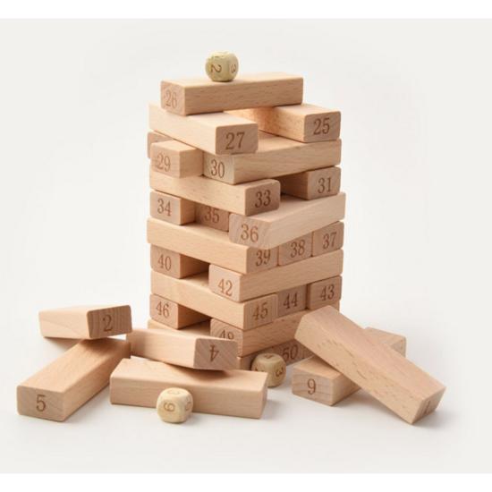 Flashy mall 54p mini Jenga число деревянная обучающая игра настольная игра, популярная корейская игра