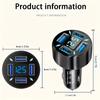 Быстрое зарядное устройство для автомобиля 4,8 А с 4 USB-портами и цифровым дисплеем - идеально для нескольких устройств,