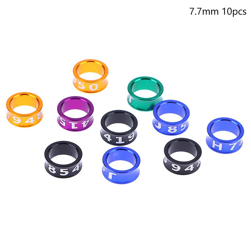 10 шт. сплава кольцо для ног птицы кольцо для ног голубей с пронумерованным инструментом для обучения полетам на открытом воздухе идентификационная этикетка для соревнований