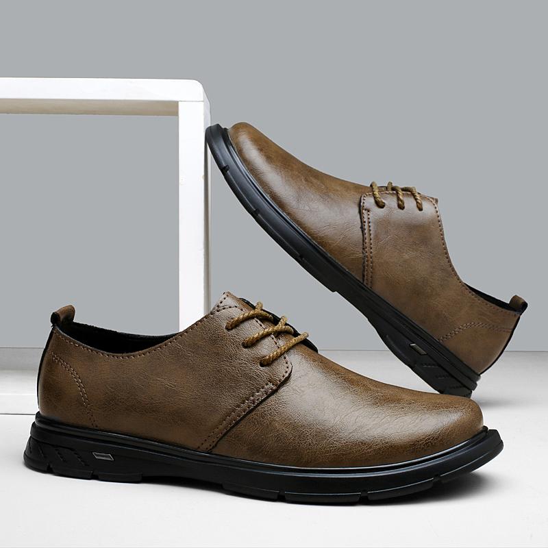 Высококачественные брендовые мужские туфли из натуральной кожи, офисные деловые туфли на шнуровке, мужская официальная обувь, рабочая обувь для поездок на работу, бесплатная доставка