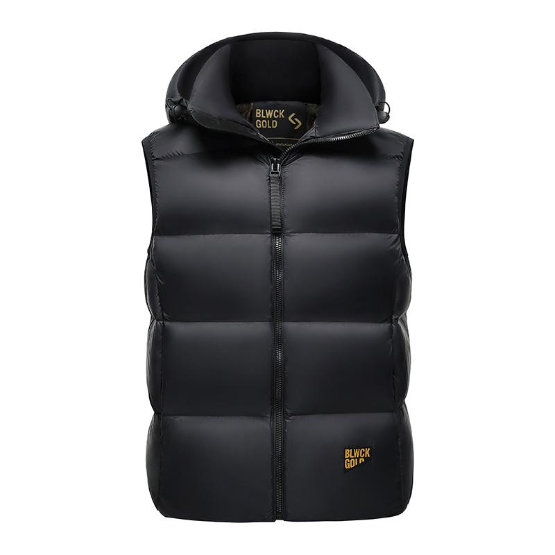 Thicken Autumn Winter Men Coats Detachable Hood Mens Puffer Jacket Sleeveless White Duck Down Vest Jackets Warm Hooded Jacket