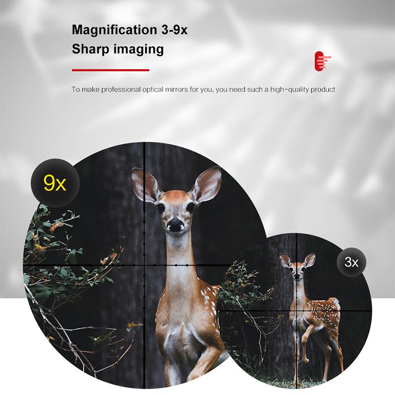 3-9X40 охотничий олень пневматический прицел проволочный дальномер сетка арбалет Mil Dot сетка прицел тактический оптический прицел