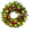 Christmas Wreath Door Hanging Decor Home Mall Window Party Festive Simulation Ornament
