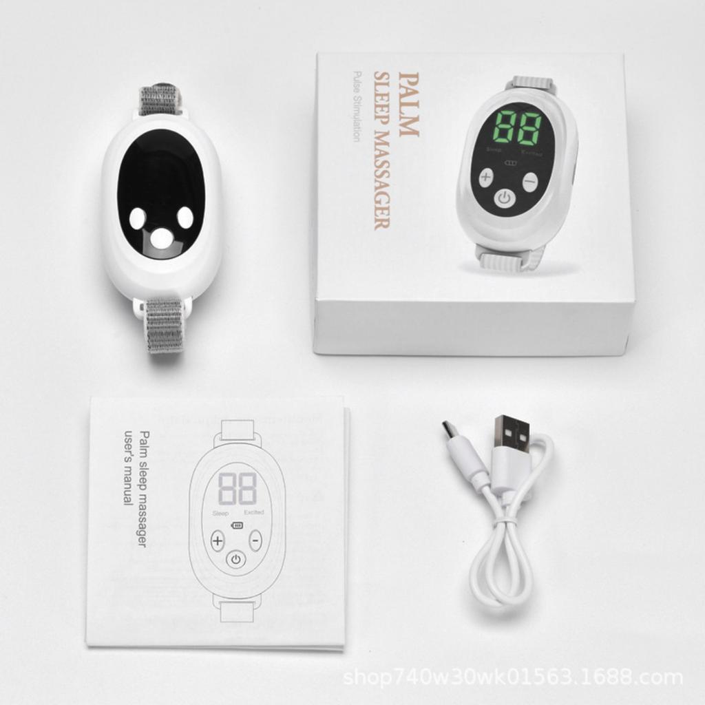 Умное устройство для помощи во сне, Ручной прибор для сна для облегчения бессонницы с успокаивающим импульсным массажем, Портативный усилитель сна для глубокого сна