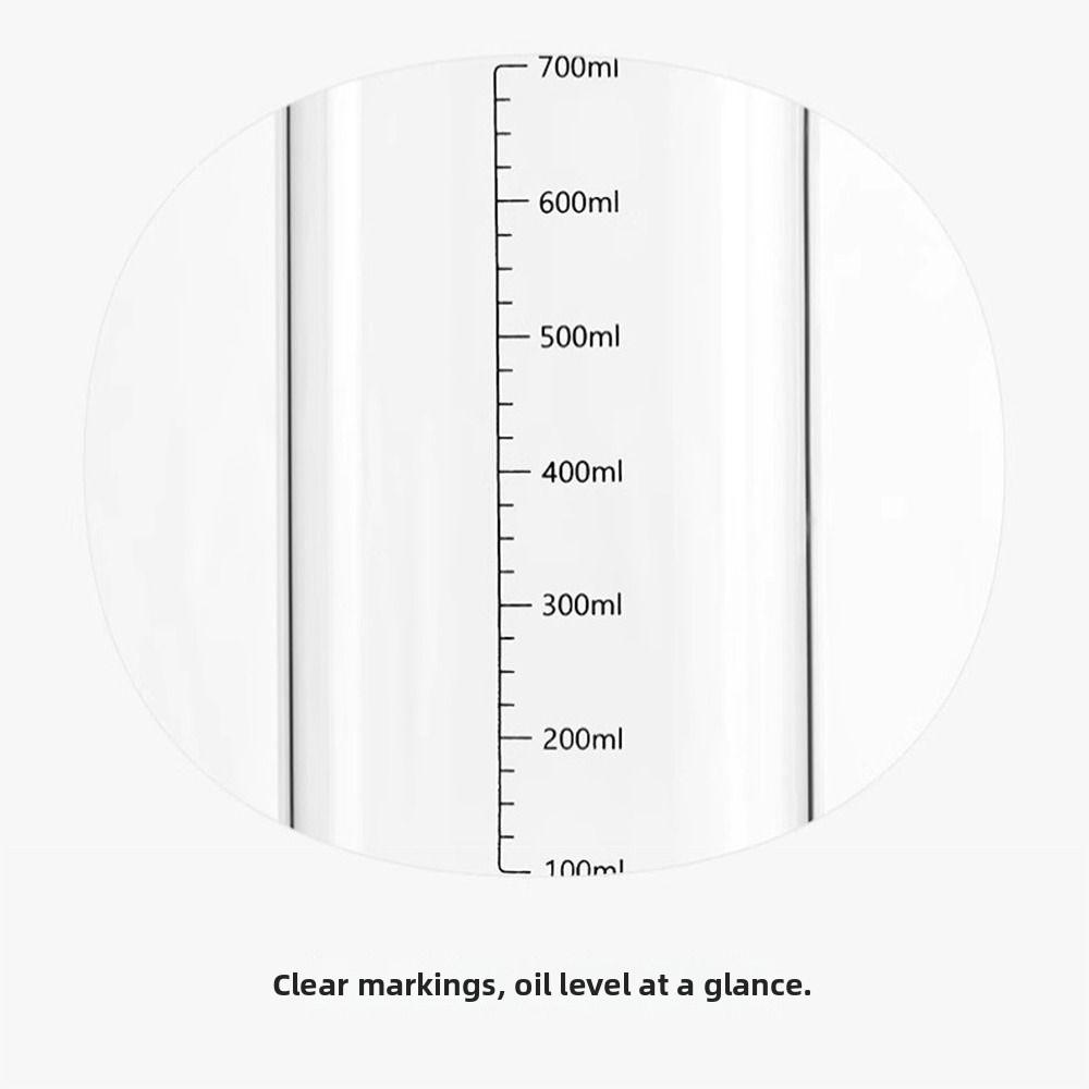 Heat-resistant Glass Oil Bottle Large-capacity Spice Container Cooking Oil Pot Condiment Storage