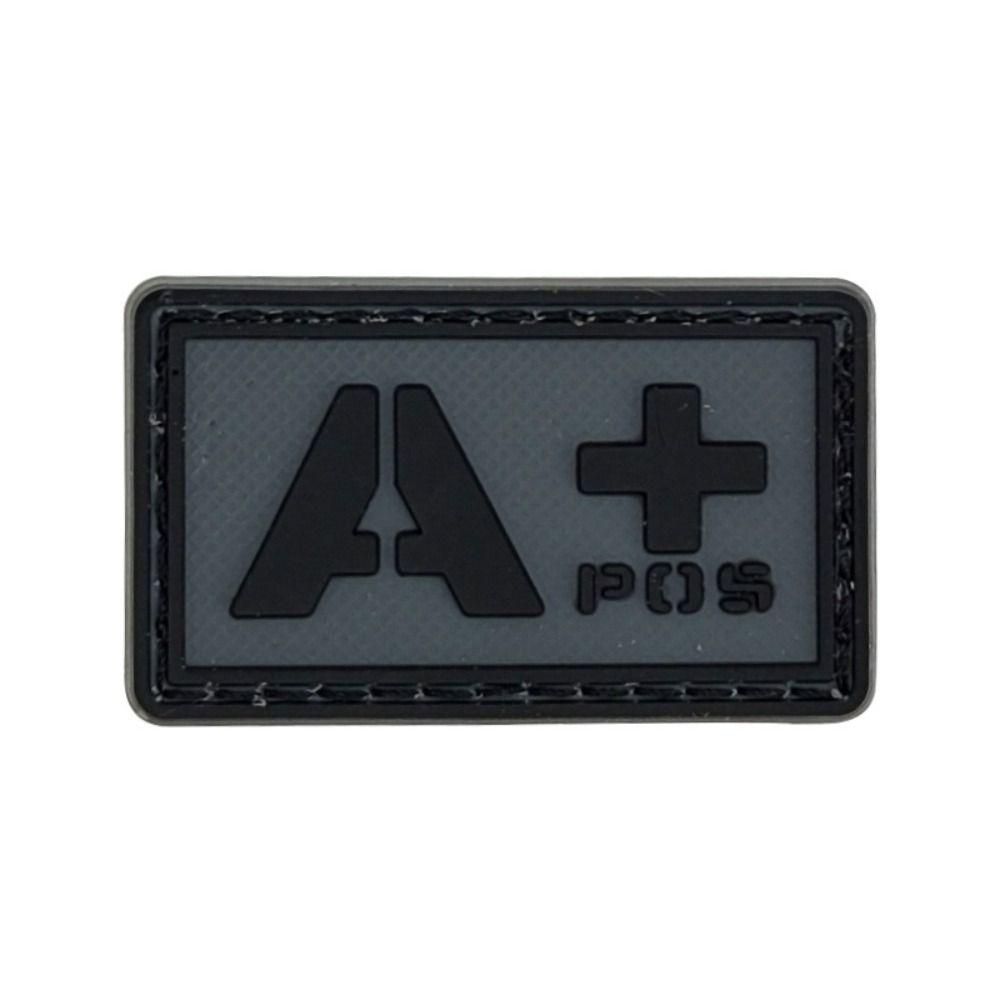 Светящийся значок группы крови, вышитая нашивка, аварийная повязка на руку, магическое кольцо-наклейка с группой крови